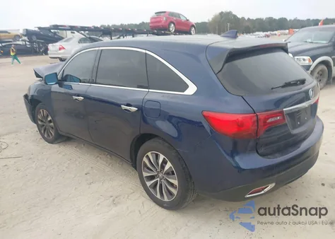 2016 Acura Mdx Technology Acurawatch Plus Packages/Technology Package z USA, uszkodzony, nr VIN 5FRYD4H45GB049744